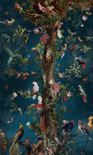 Tenture d’intérieur “L'arbre de vie” format 70x137cm . Voglio Bene