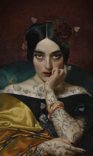 Tenture d’intérieur “Clementine” format 70x137cm , Voglio Bene