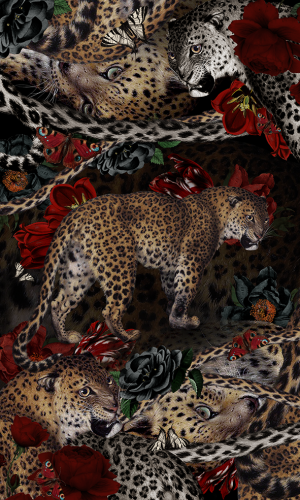 Tenture d’intérieur "Fauve" format 70x137cm Voglio Bene