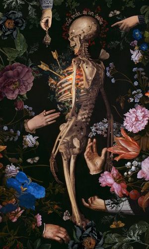 Tenture d’intérieur “La vida es un sueno” format 70x137cm . Voglio Bene