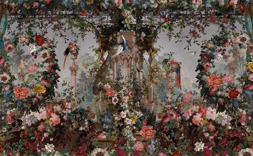 Tenture d’intérieur “Paradise ” format 70x137cm . Voglio Bene