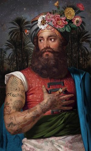 Tenture d’intérieur "Le grand Belzoni" format 70x137cm Voglio Bene