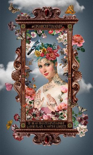 Tenture d’intérieur "Printemps" format 70x137cm Voglio Bene