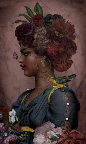 Tenture “black Beauty ”, 70/137cm Voglio BENE