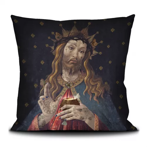 Housse de coussin 50/50cm "Jésus” Voglio bene