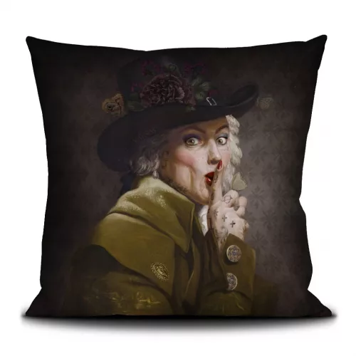 Housse de coussin 50/50cm "La femme clef ” Voglio bene