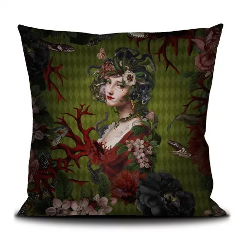 Housse de coussin 50/50cm "Medusa” Voglio bene