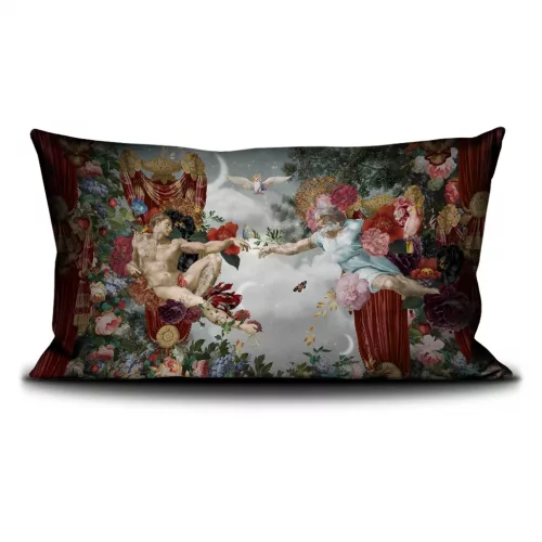 Housse de coussin 70/140cm "La création d'Adam" Voglio Bene