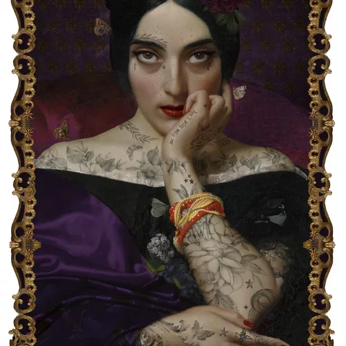 Collage Street Art "Clementine"