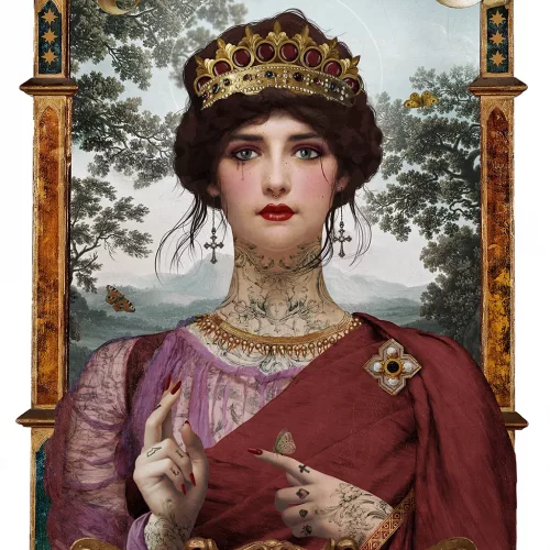 Collage Street Art "Espoir" Voglio Bene