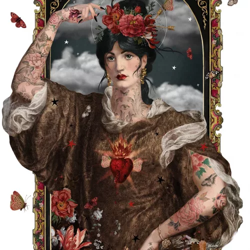 Collage Street Art "La Grenade"