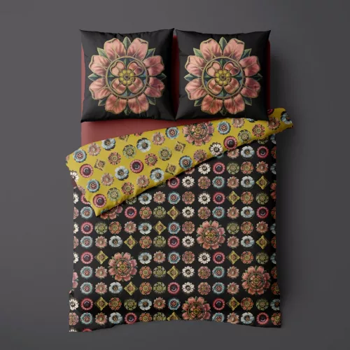 Housse de couette "Rosaces" Voglio Bene