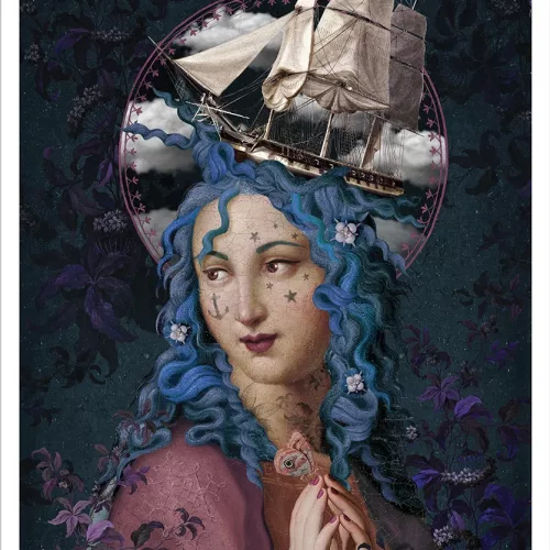 Affiche A3 "Sainte Tempete”,Voglio Bene