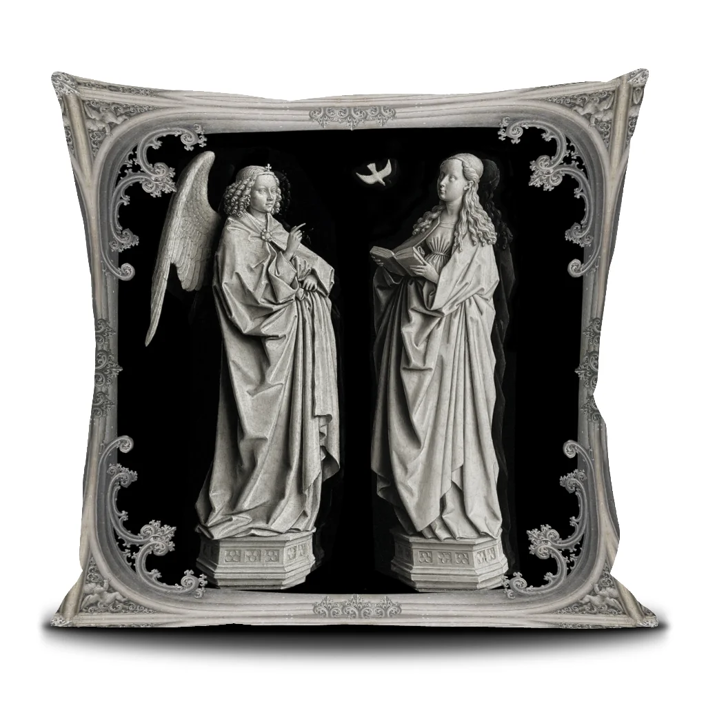 Housse de coussin 50/50cm "L'annonciation” Voglio bene