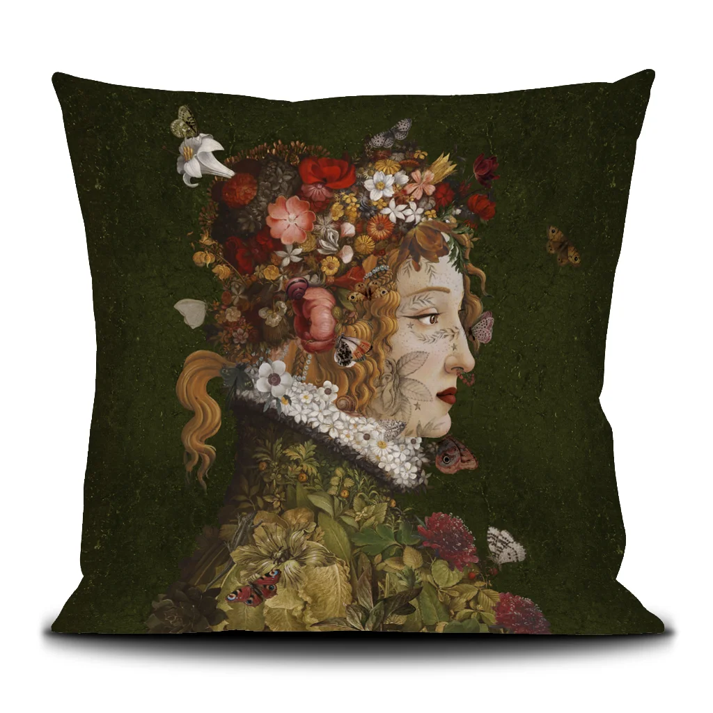 Housse de coussin 50/50cm "Flora” Voglio bene