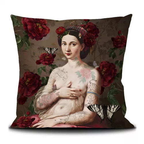 Housse de coussin 50/50cm "L'annonciation” Voglio bene