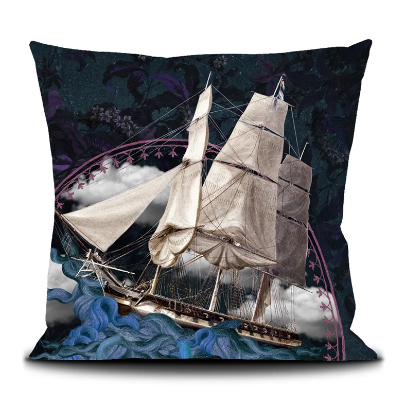 Housse de coussin 50/50cm "Sainte Tempête” Voglio bene