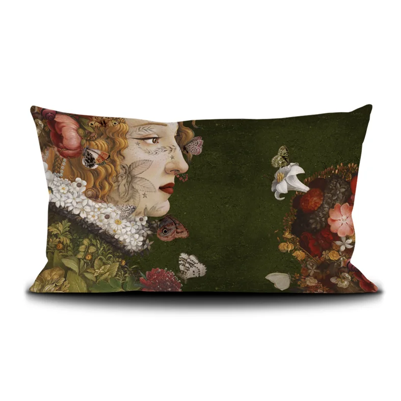 Housse de coussin 45/65cm "Flora” Voglio bene