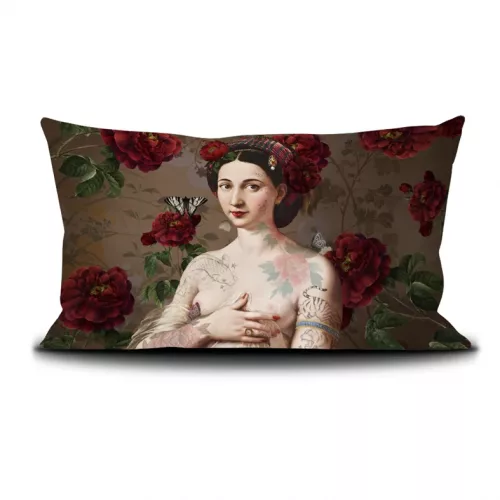 Housse de coussin 45/65cm "Fornarina” Voglio bene