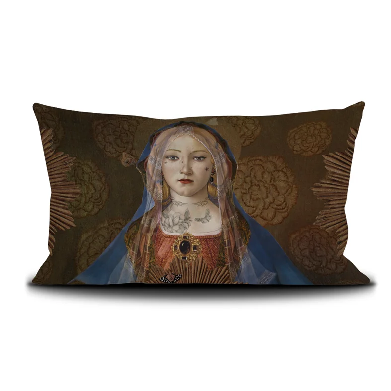 Housse de coussin 45/65cm "Madonna Suprema ” Voglio bene