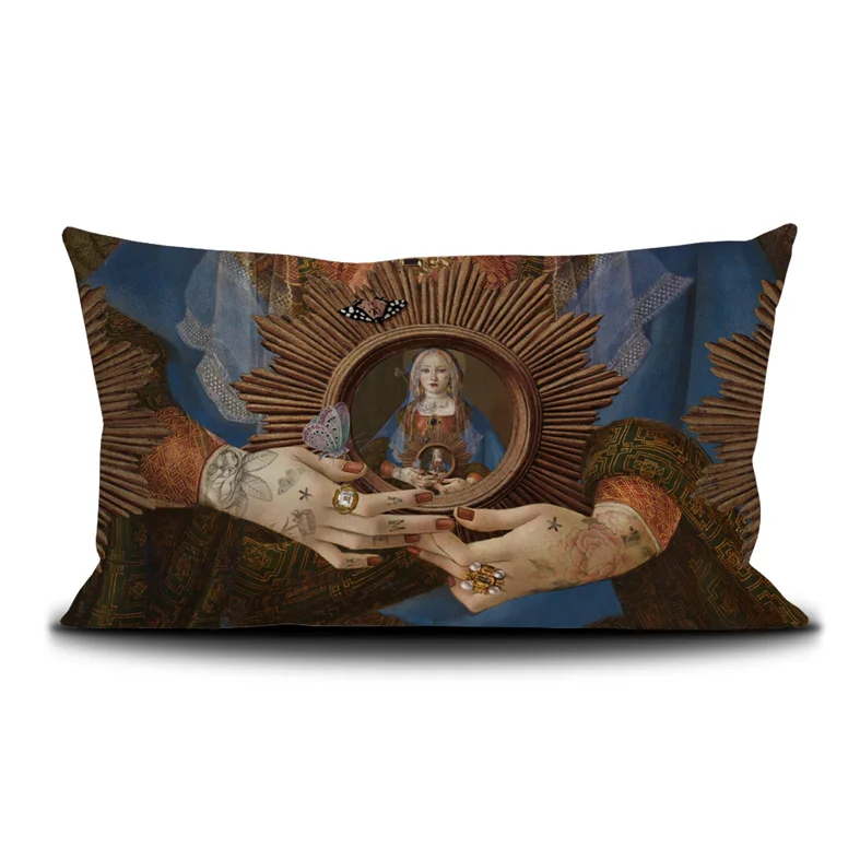 Housse de coussin 45/65cm "Madonna Suprema ” Voglio bene