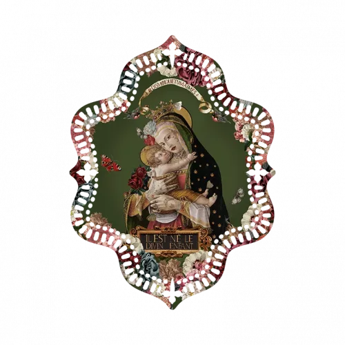 Napperon 18cm par 24cm "Divin Enfant " Voglio Bene