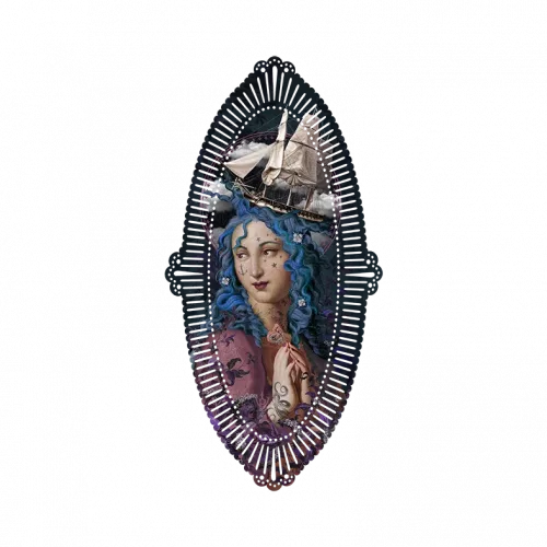 Napperon 19cm par 39cm "Sainte tempête" Voglio Bene