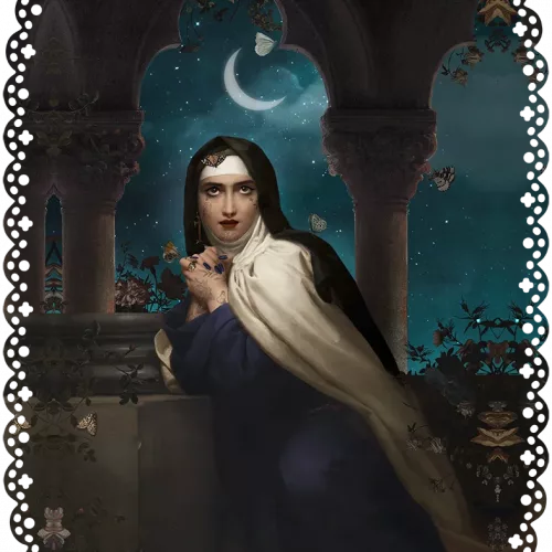 Napperon 30cm par 49cm "Sainte Therese " Voglio Bene