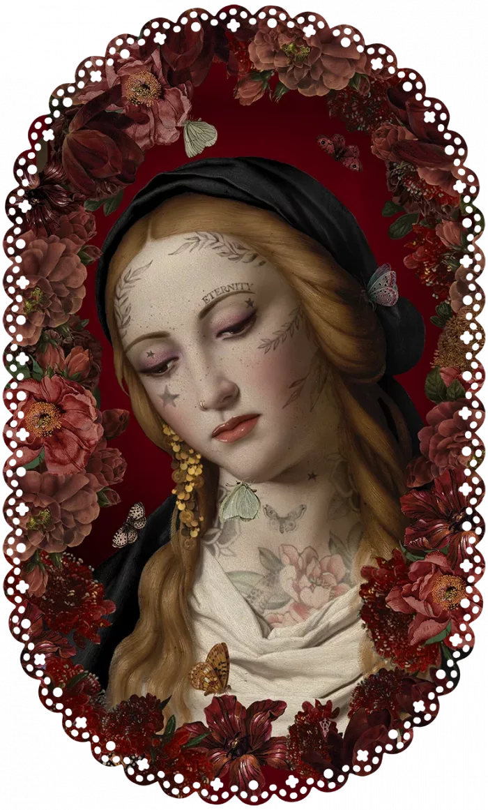 Napperon 30cm par 49cm "Souvenir" Voglio Bene