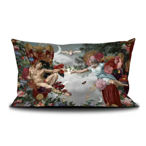 Housse de coussin 45/65cm "La création d'Adam” Voglio bene