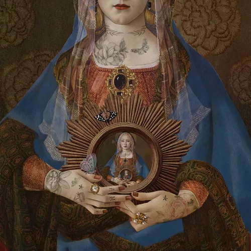 Tenture d’intérieur “Madonna Suprema” format 70x137cm Voglio Bene