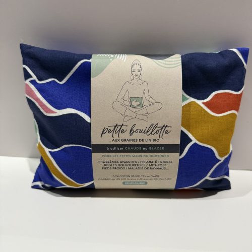 etite Bouillotte sèche naturelle graines de lin bio "Relief"