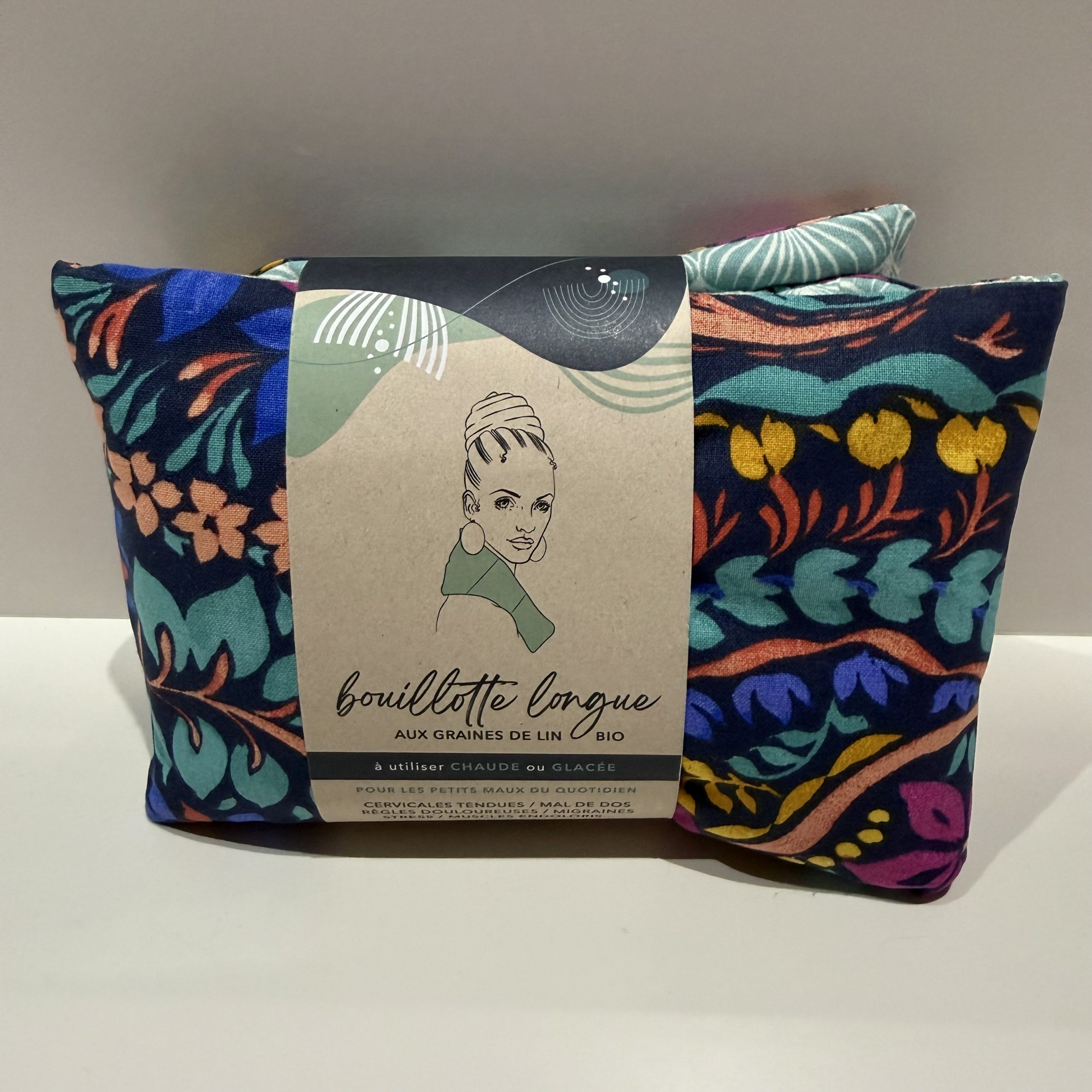 Bouillotte cervicale au graine de lin bio « Spiralee »