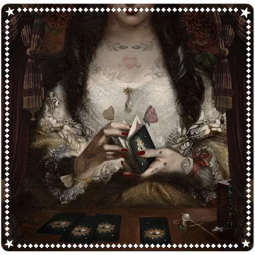 Tapis de tirage "Diseuse de bonne aventure " Voglio Bene