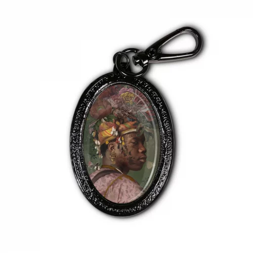 Porte clés noir «Akeem» Voglio Bene