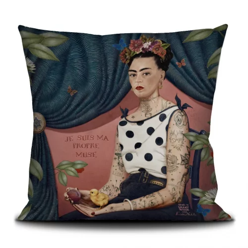 Housse de coussin 50/50cm "La Muse” Voglio bene
