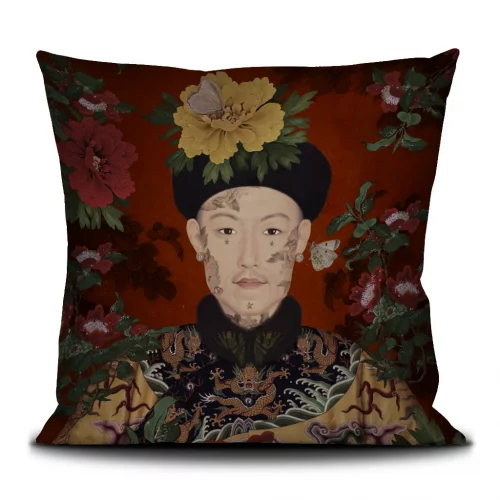 Housse de coussin 50/50cm "L'empereur” Voglio bene