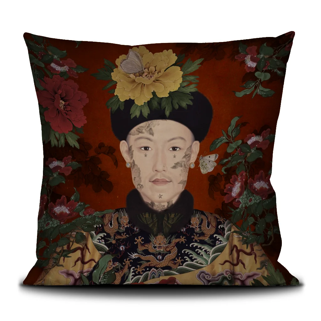 Housse de coussin 50/50cm "L'empereur” Voglio bene