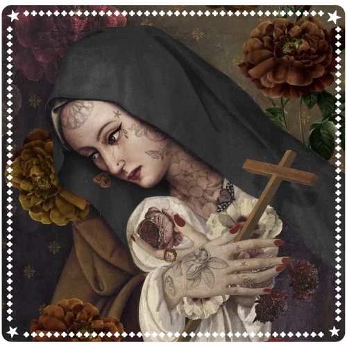 Tapis de tirage "Sainte Thérese" Voglio Bene