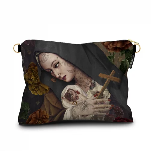 Pochette sacoche «Sainte Thérèse», Voglio Bene
