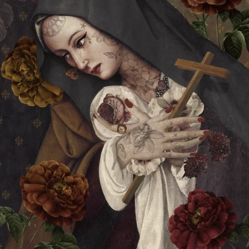 Tenture d’intérieur “Sainte Thérèse” format 70x137cm Voglio Bene