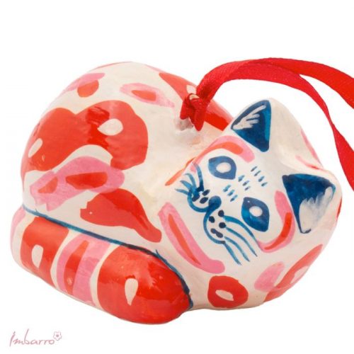 Pendentif cat spotty orange
