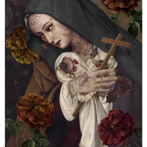 Affiche A3 "Sainte Thérèse”,Voglio Bene