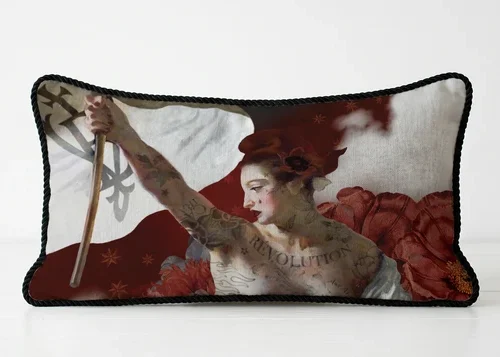 Housse de coussin 20/40cm «Liberté» Voglio Bene