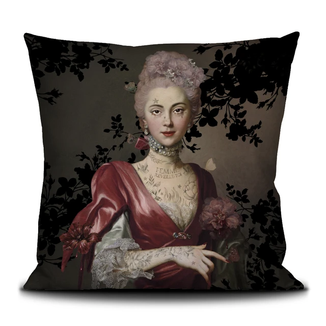 Housse de coussin 50/50cm "Olympe de Gouges” Voglio bene