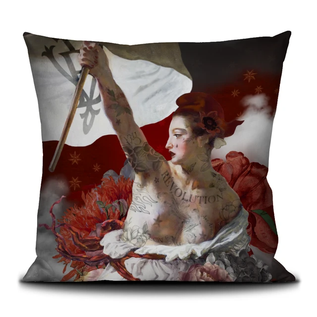 Housse de coussin 50/50cm "Liberté” Voglio bene