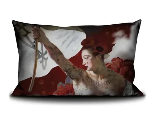 Housse de coussin 40/65cm rectangulaire "Liberté" Voglio bene