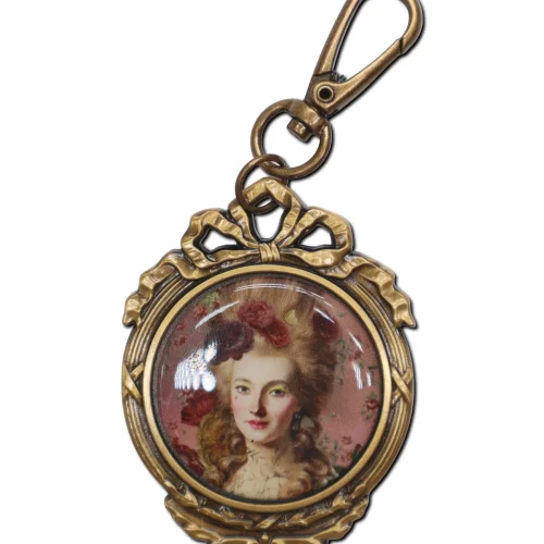 Porte clés Médaillon «Marie-Antoinette» Voglio Bene