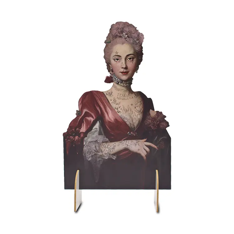 Marque page silhouette "Olympe de Gouges" Voglio Bene
